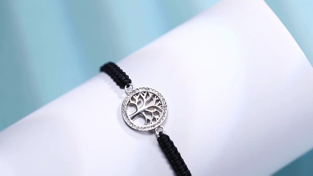 Amazon.com: ZENI Tree of Life Bracelet for Women, Black Rope